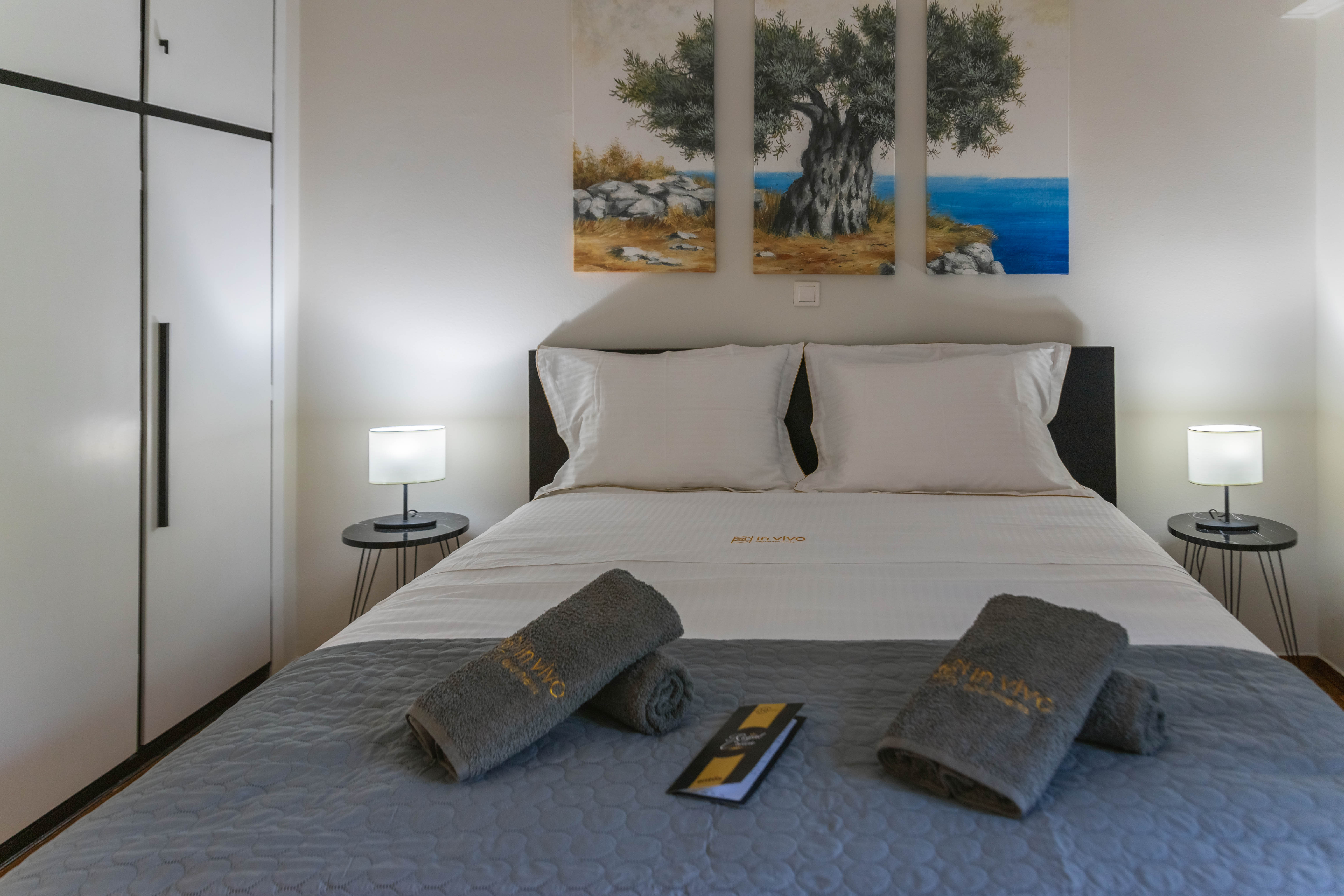 Master bedroom with comfortable queen bed and premium mattress