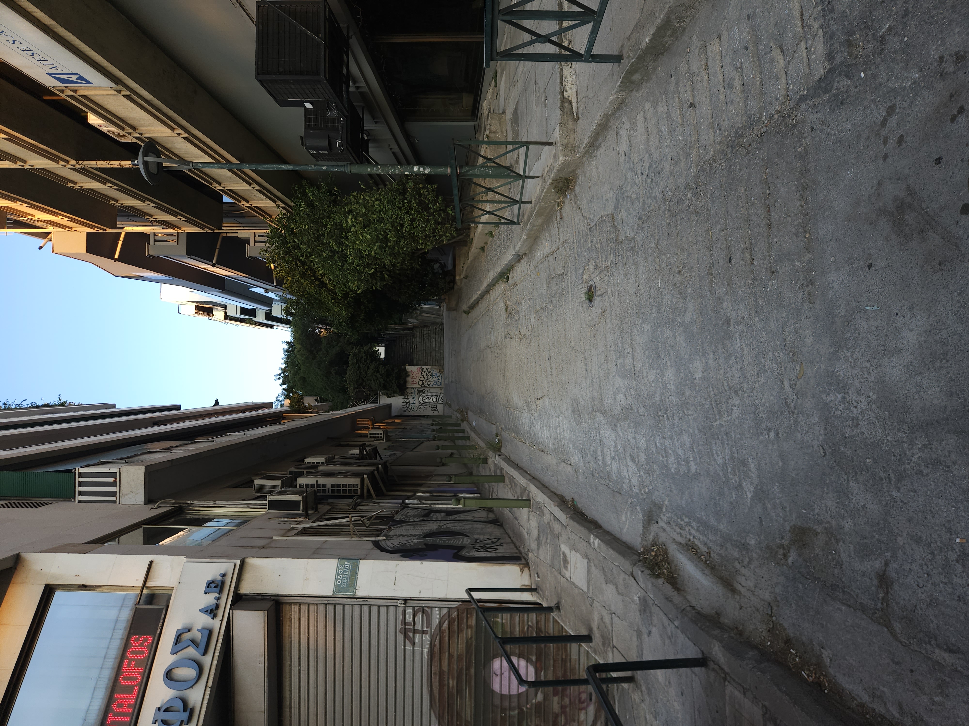 View of lower Sorvolou street stairs approaching from Arditou street