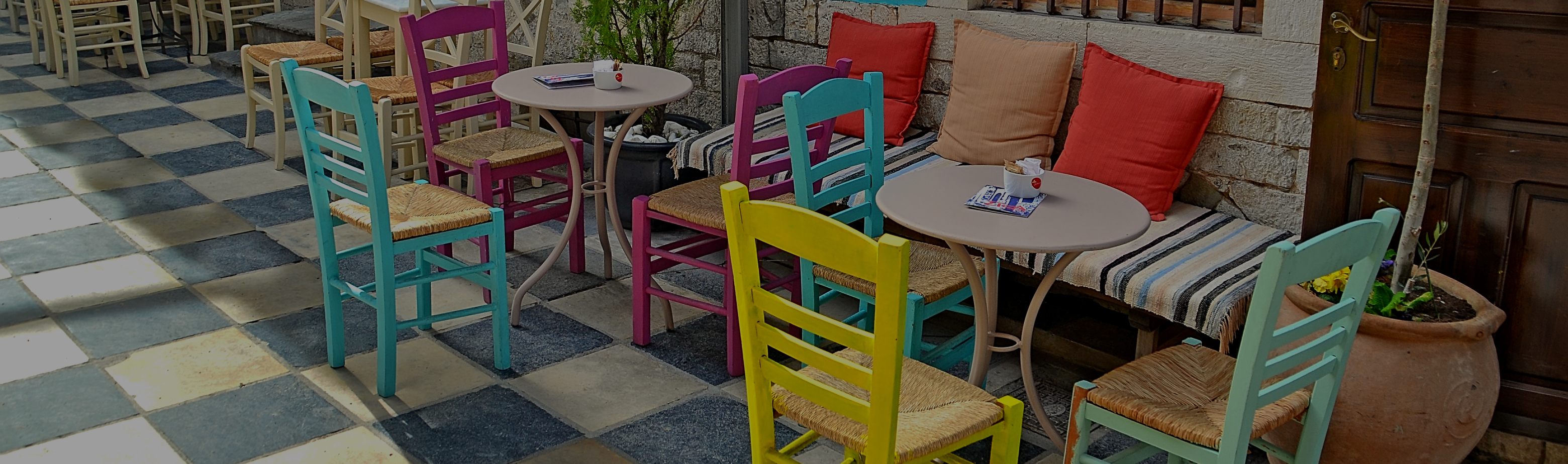 Panoramic view of the vibrant Psiri neighborhood in Athens
