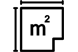 Square meters icon