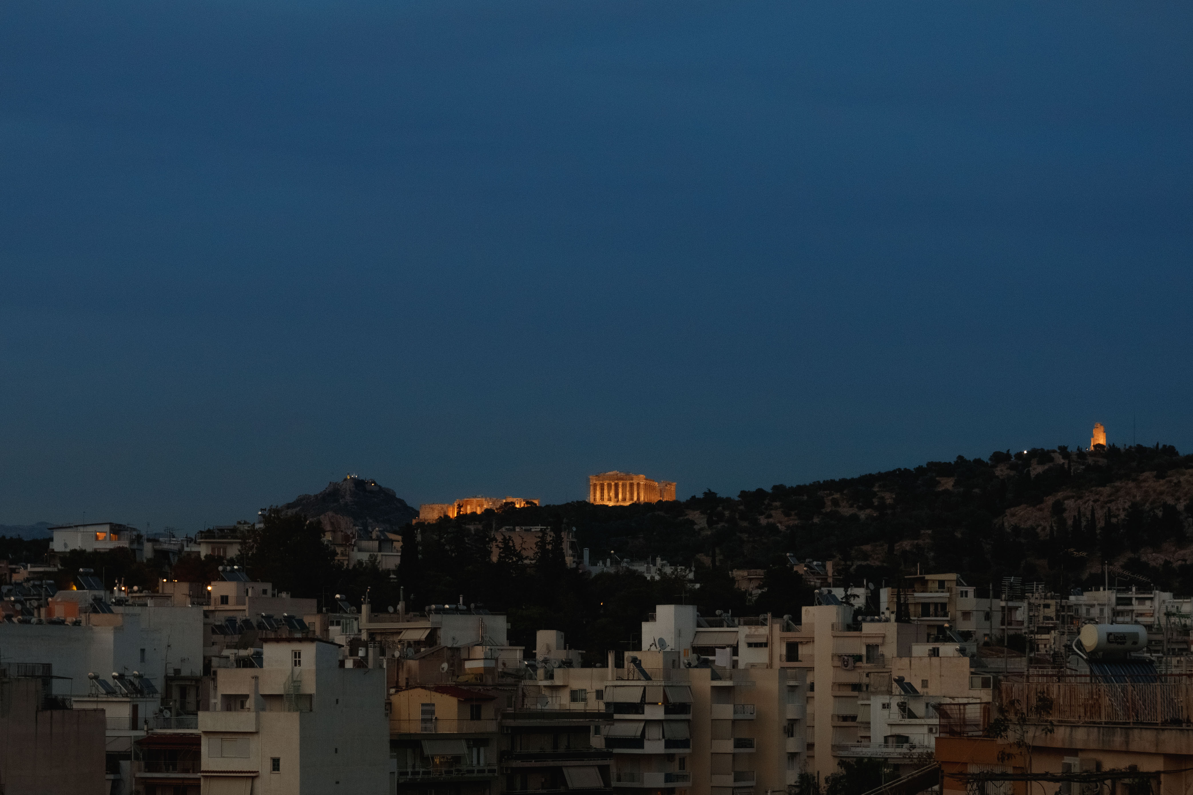 Terrace area with stunning Acropolis view